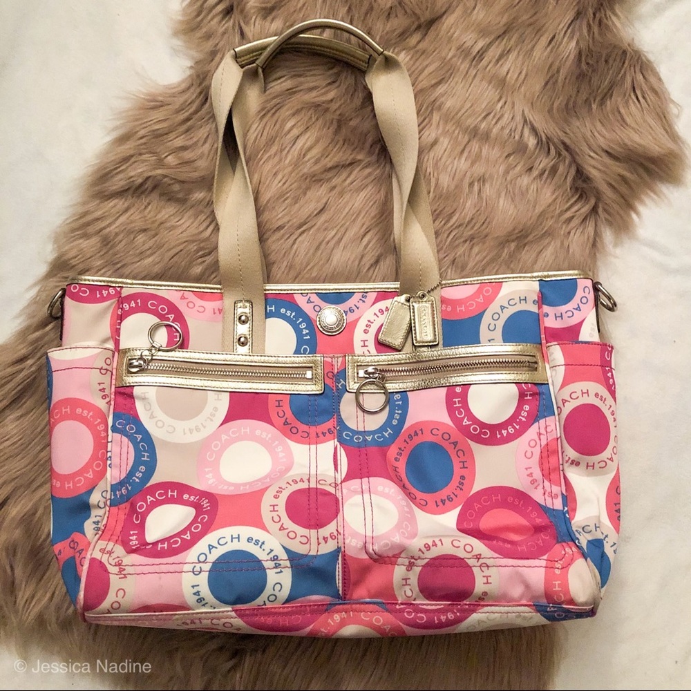 COACH / Snaphead Pattern Large Tote Bag